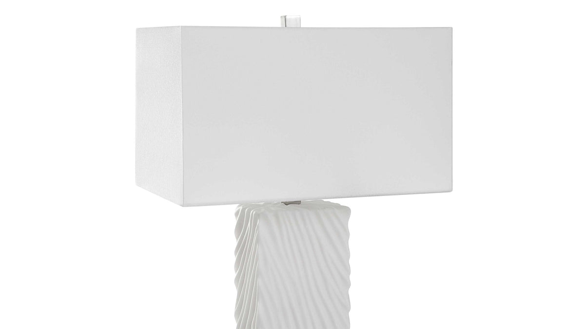 Pillar - Marble Table Lamp - White
