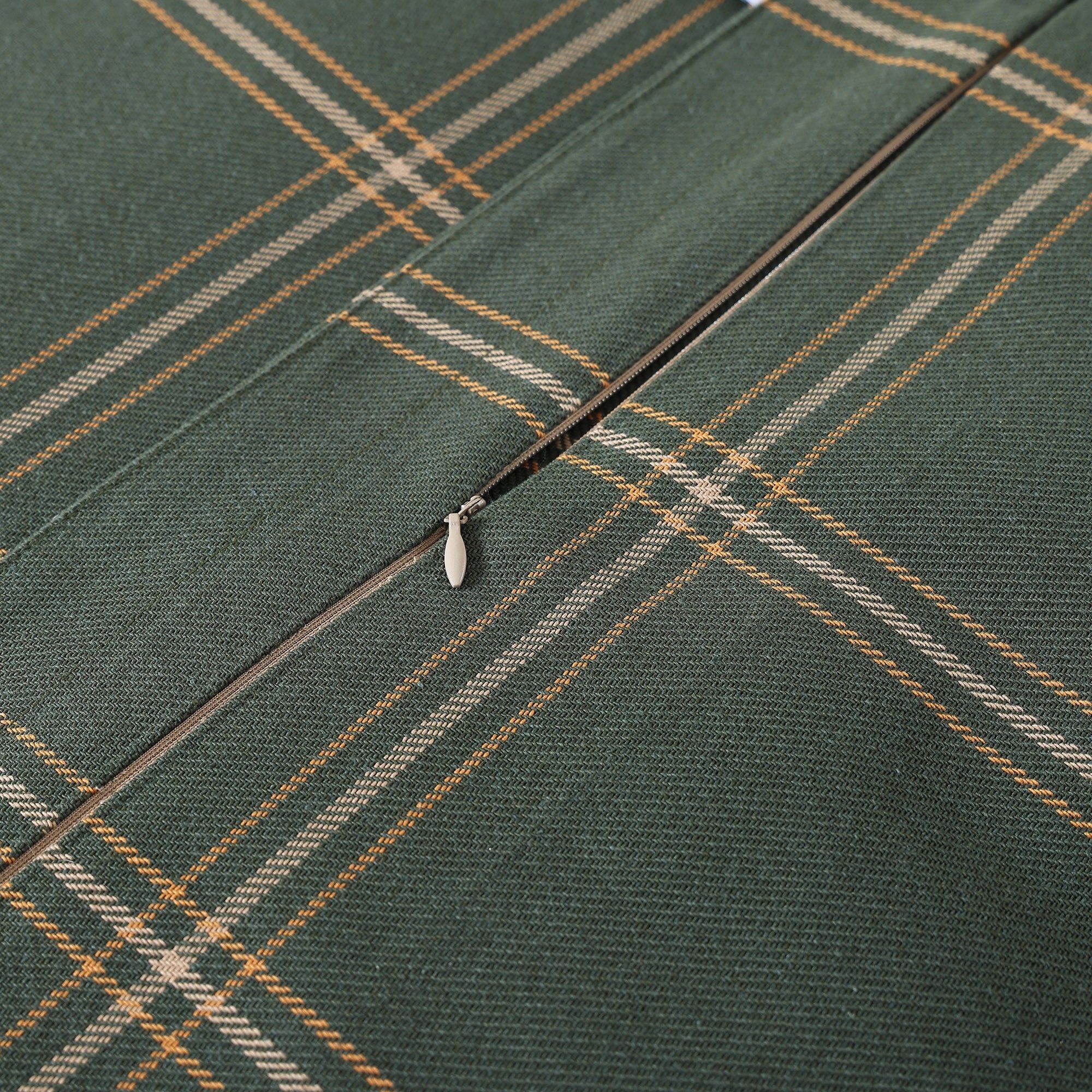 Windowpane - King Plaid Comforter Set (Set of 3) - Hunter Green