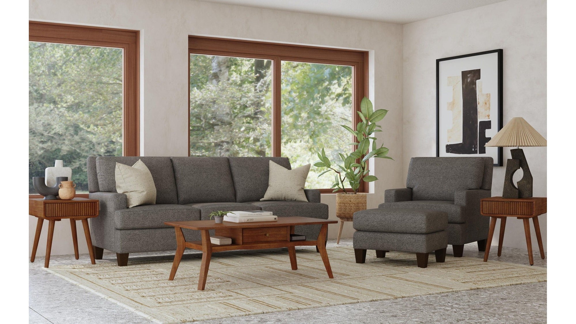 Lloyd - Fabric Ottoman