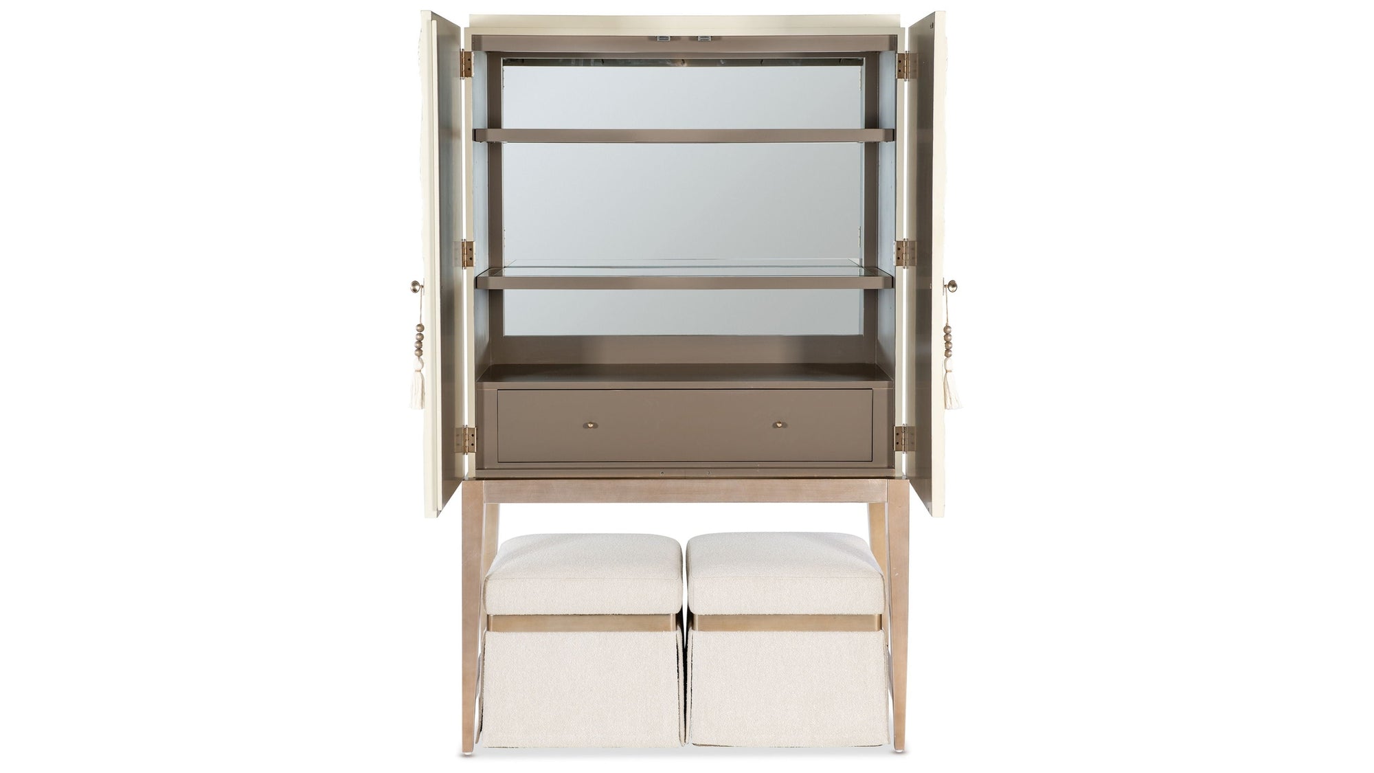 Melange - Dream Weaver Bar Cabinet - White