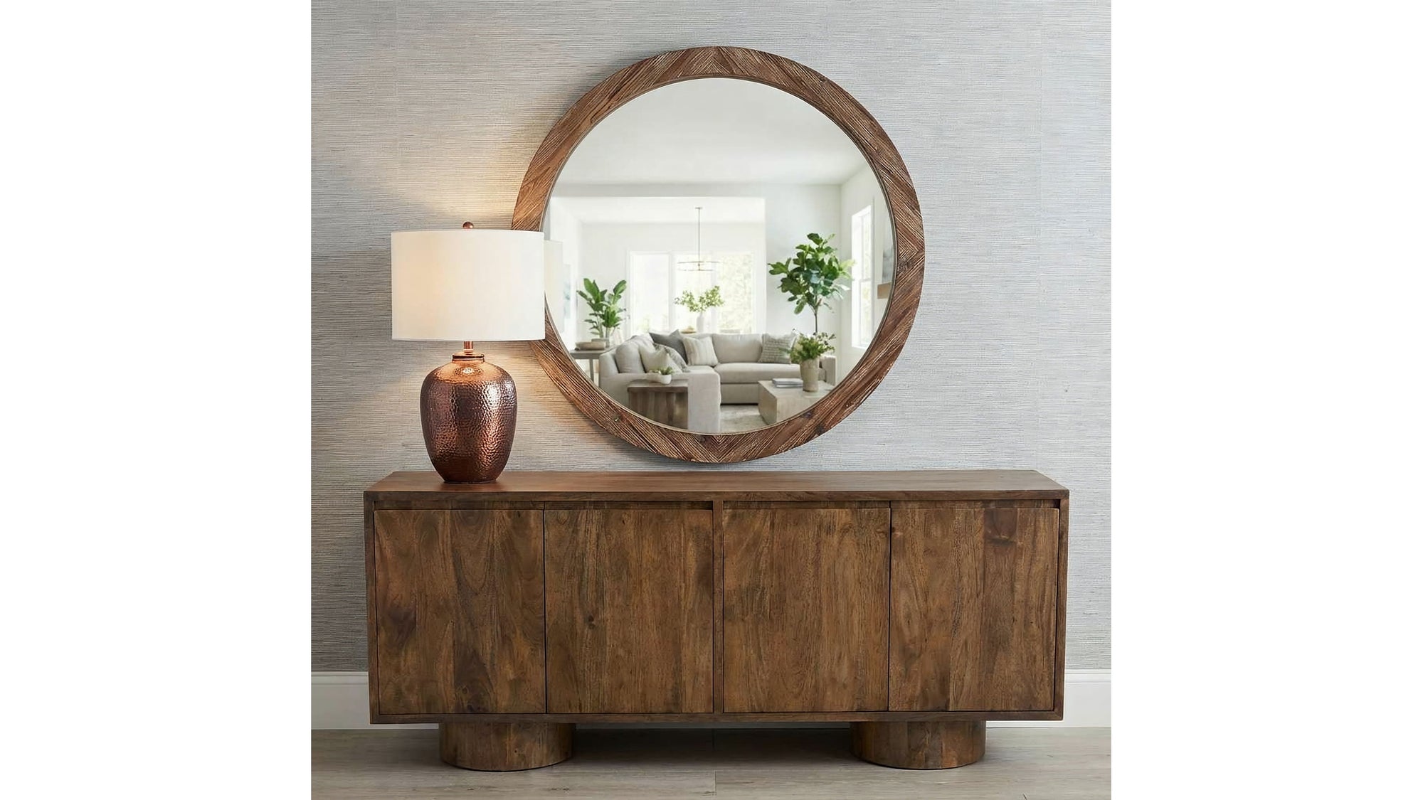 Jacques - Wall Mirror - Light Brown
