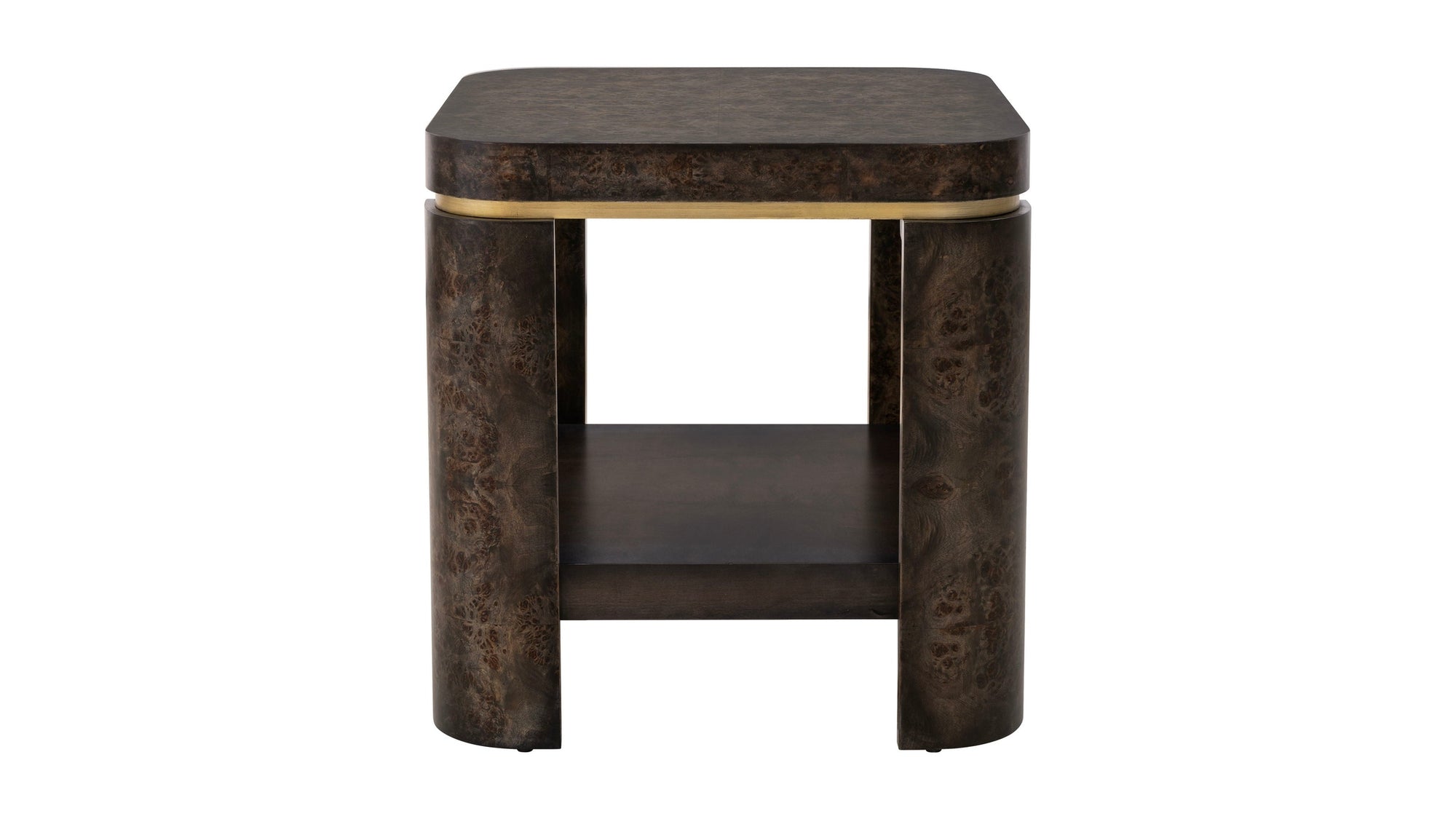 Langford - End Table - Ebony Mappa Burl