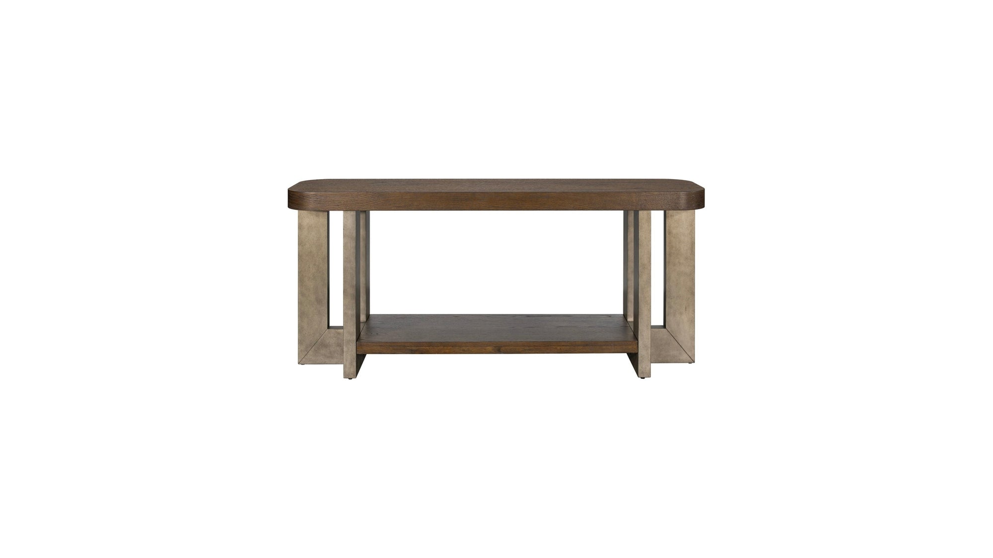 Nova - Console Table - Cerused Charcoal Oak