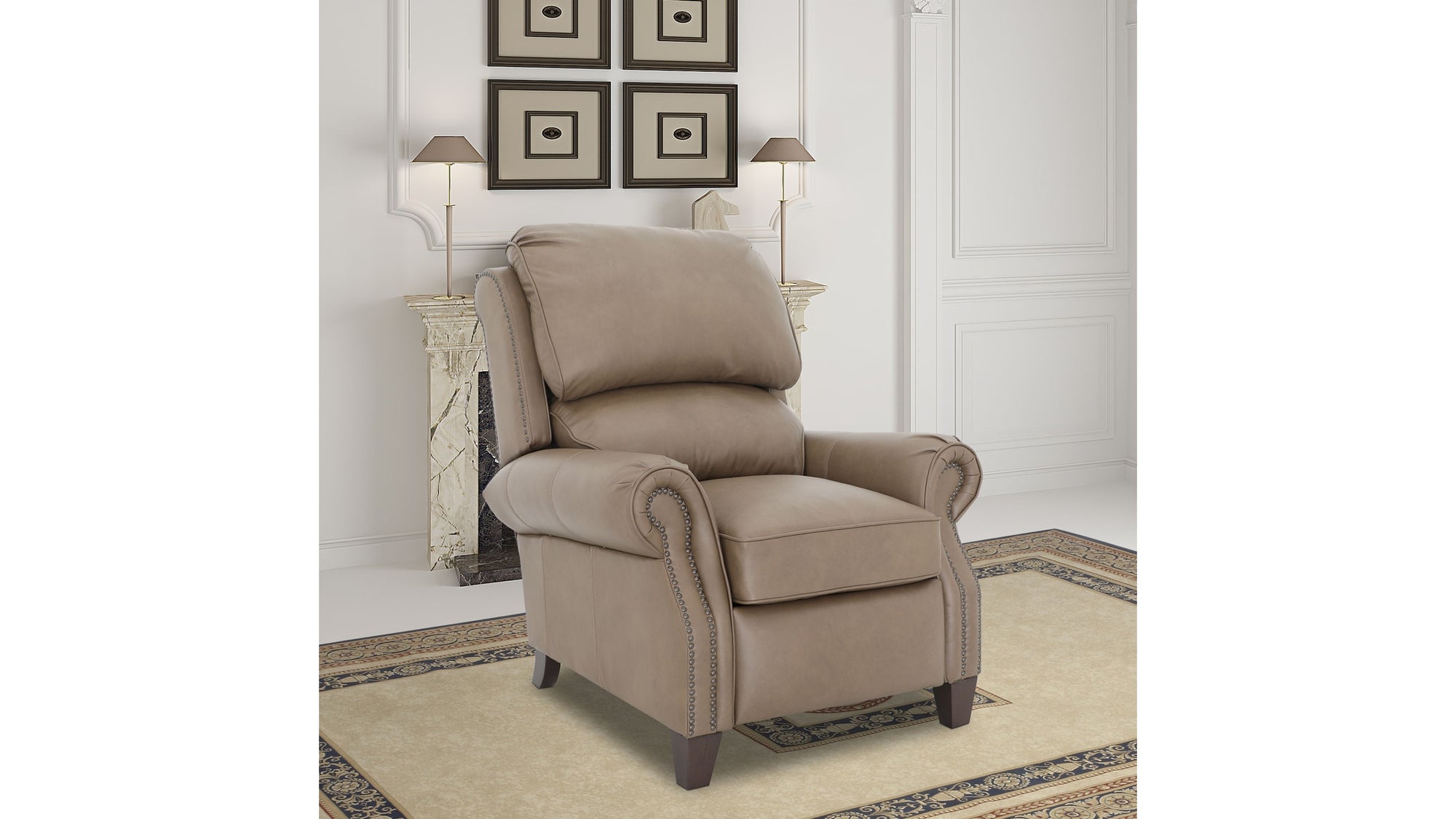 Churchill - Push Thru The Arm Recliner - Cabernet