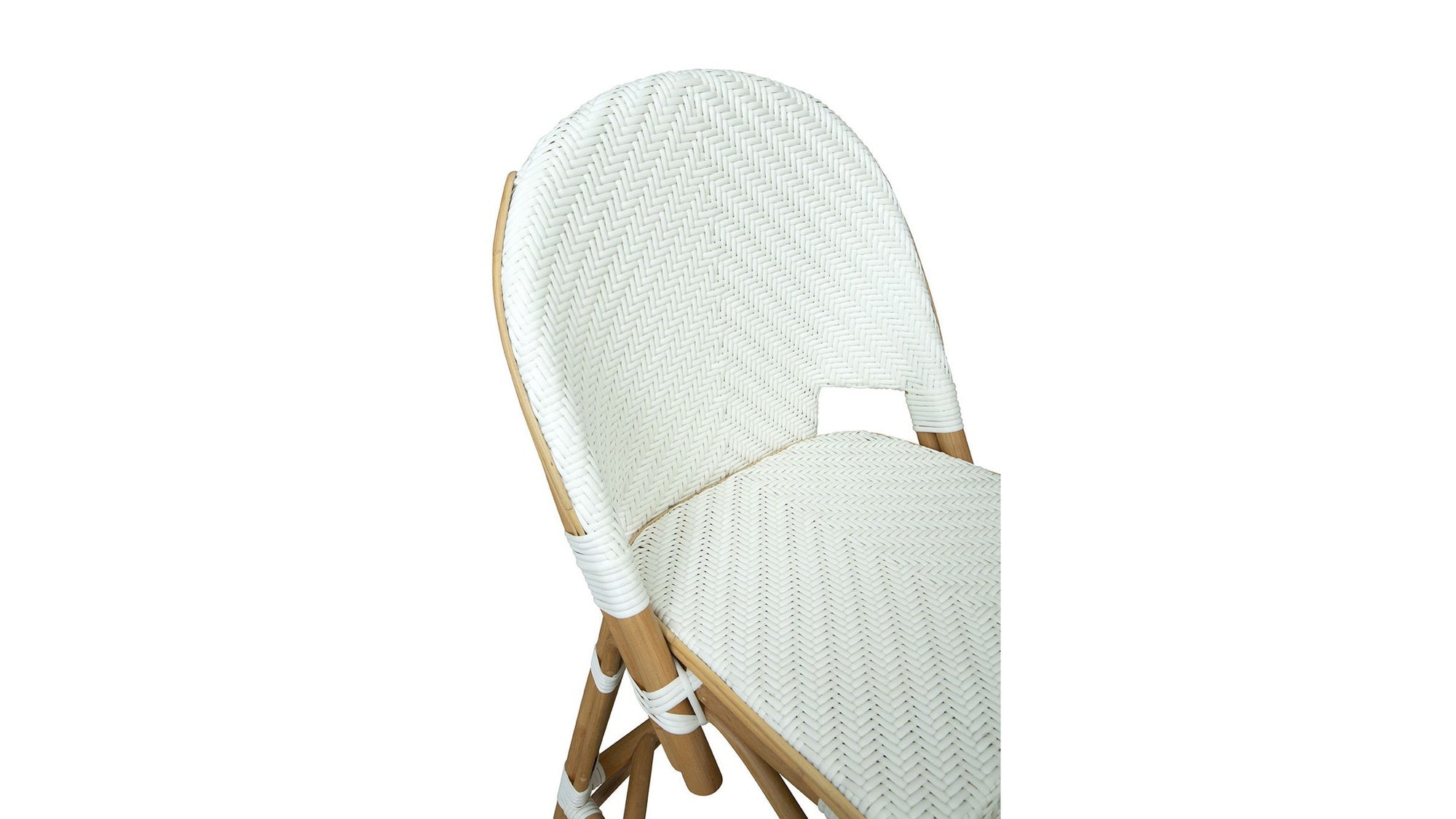 Jade - Counter Stool - White / Light Brown