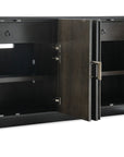Melange - Asher Four Door Entertainment Credenza - Dark Brown