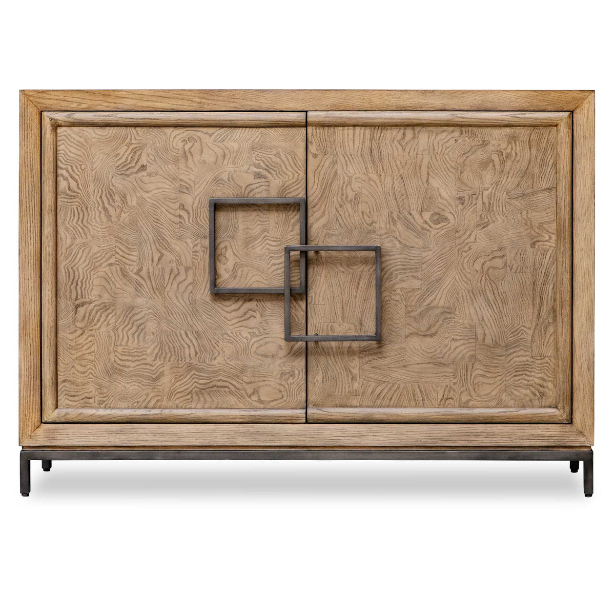 Paltrow - Burl 2 Door Cabinet - Woodtone