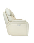 Gunner - Sofa Recliner With Power And Power Headrest - Almond
