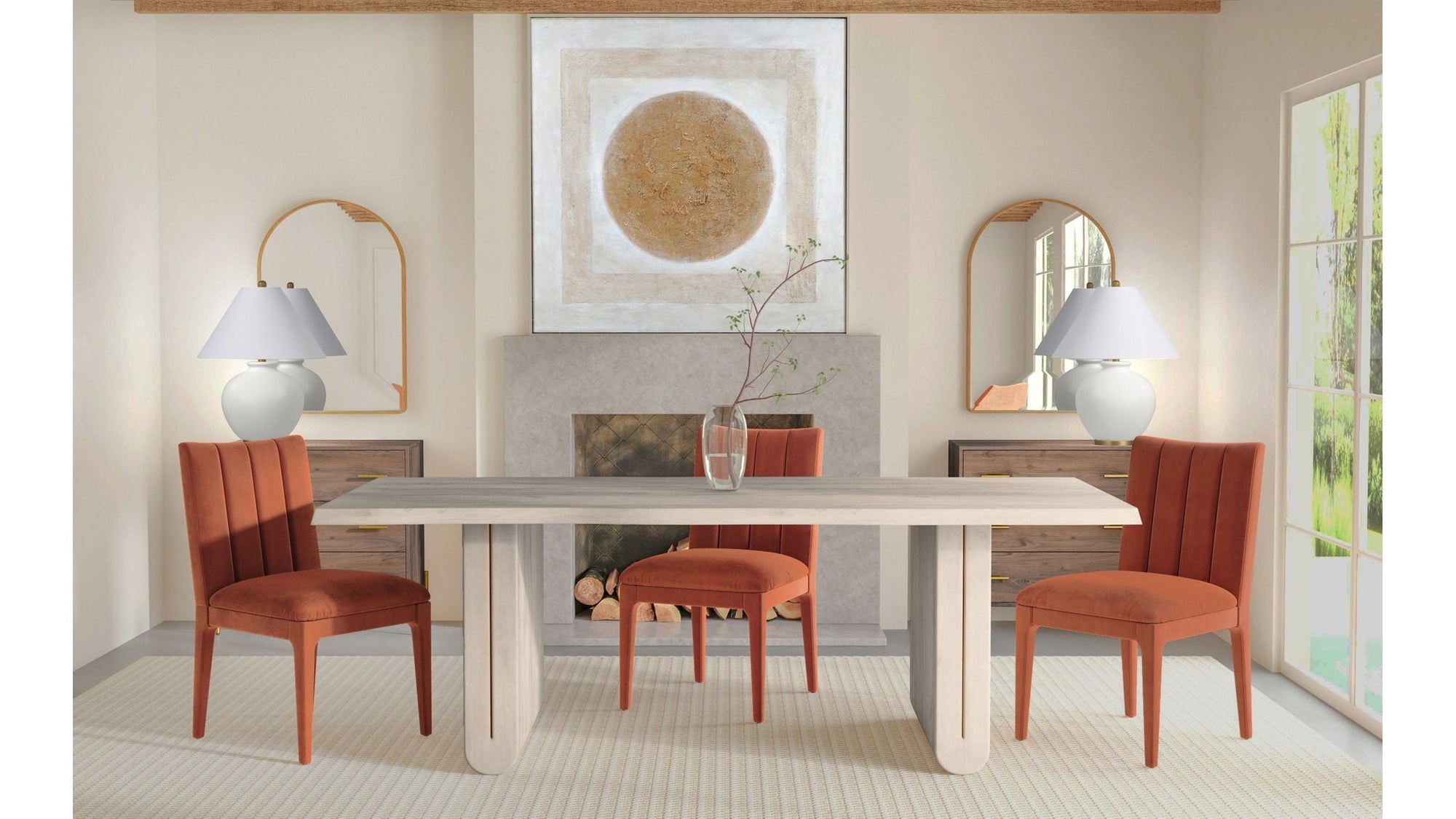 Nadia - Dining Table - Gray