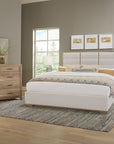 Crafted Oak - Upholstered Bed