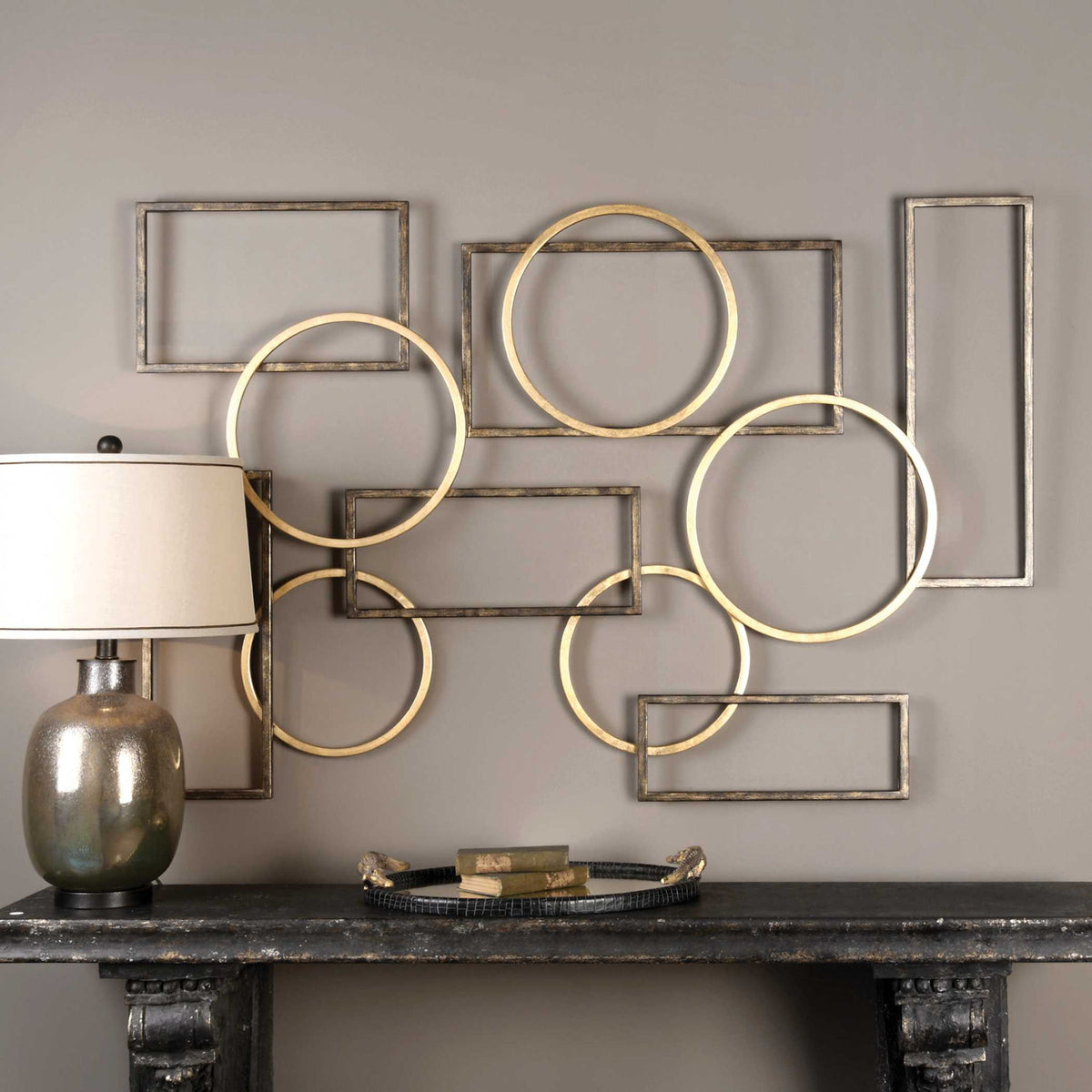 Elias - Wall Art - Bronze And Gold