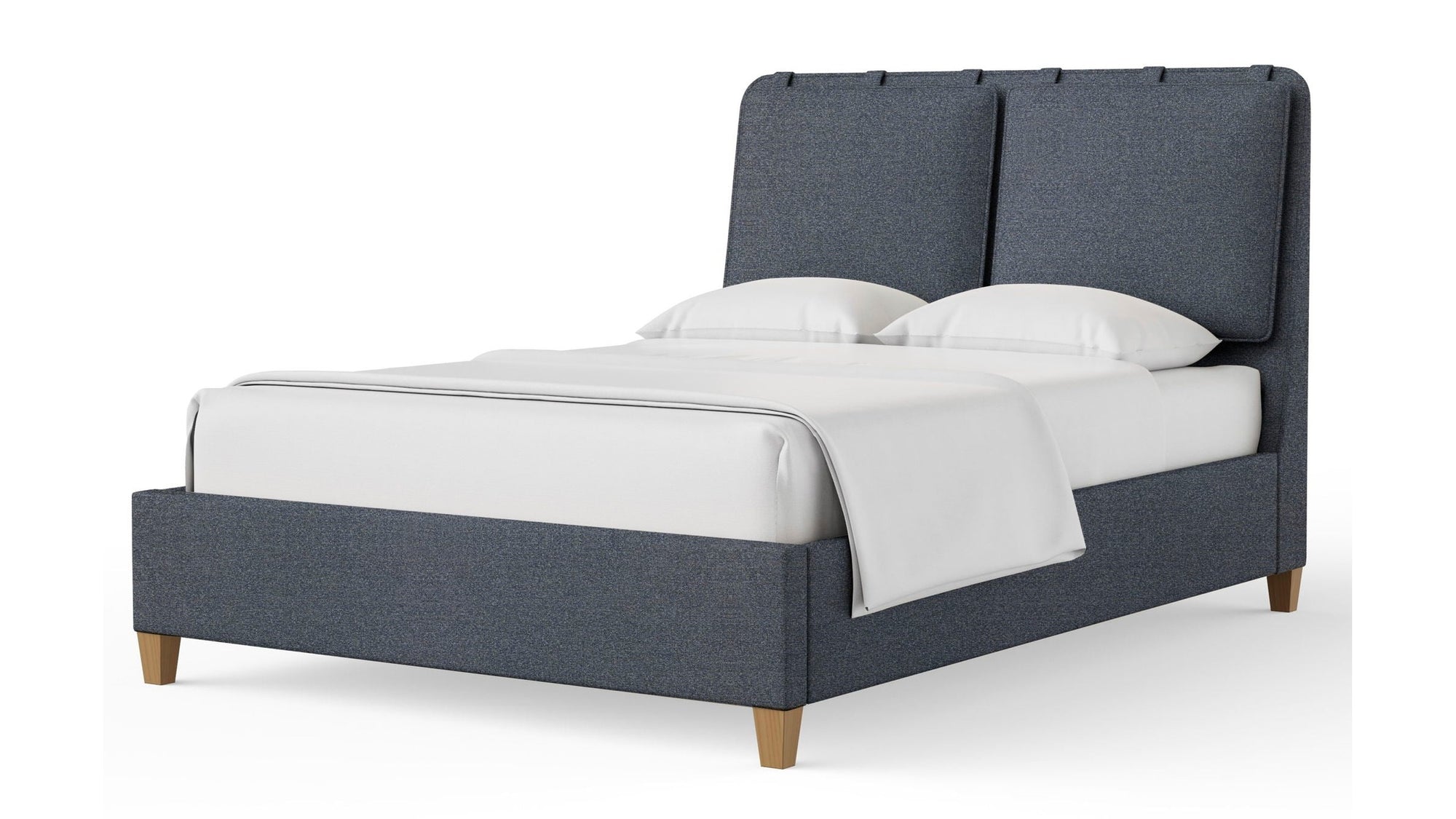 Pure Maple - Upholstered Bed - Natural Maple Legs