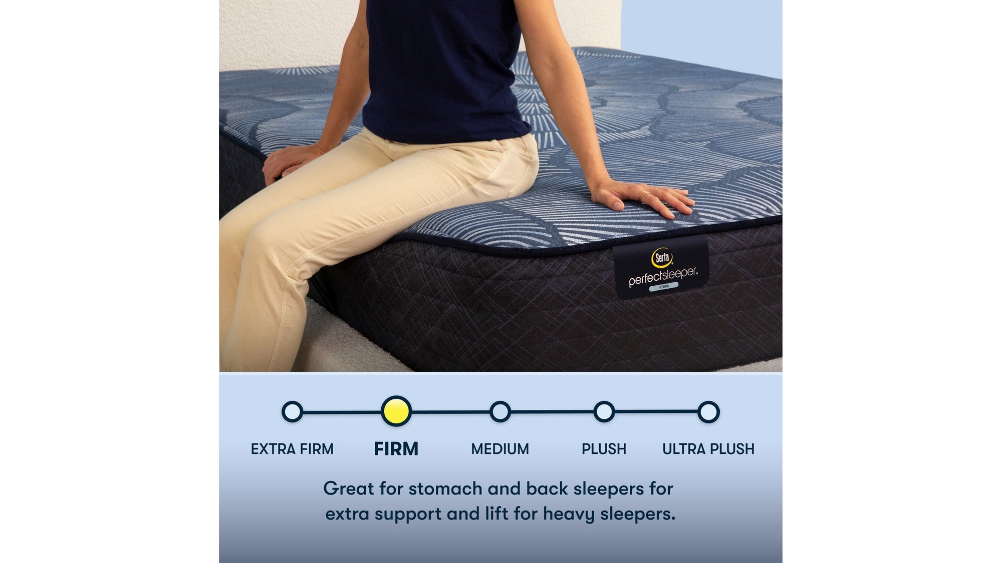 Perfect Sleeper - 12" Dazzling Night Hybrid Firm Mattress