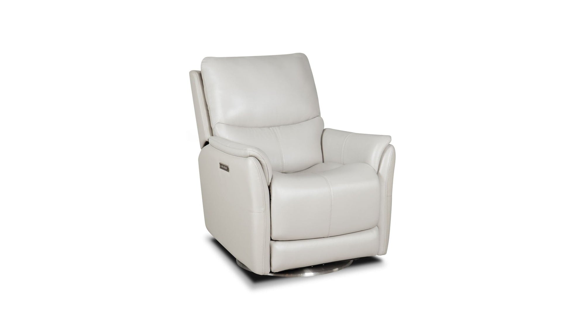 Salem - Swivel Recliner With Power Recline, Power Headrest, Power Lumbar, Layflat, 3" Footrest Extension