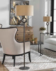 Ferro - Cast Iron Floor Lamp - Dark Brown