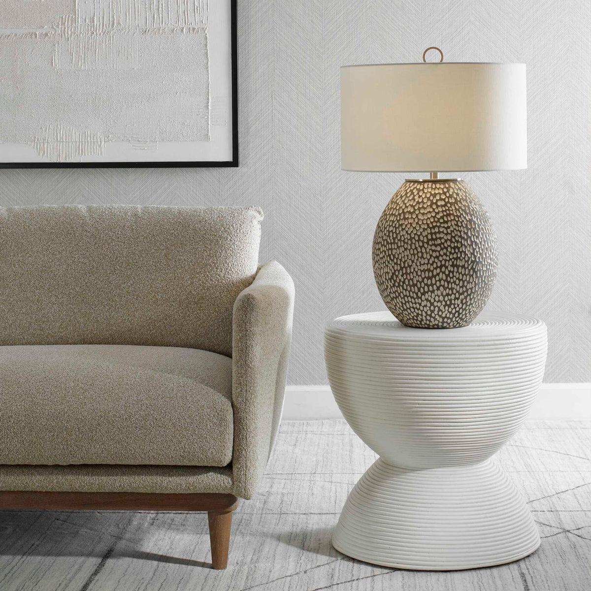 Cyprien - Table Lamp - Gray White