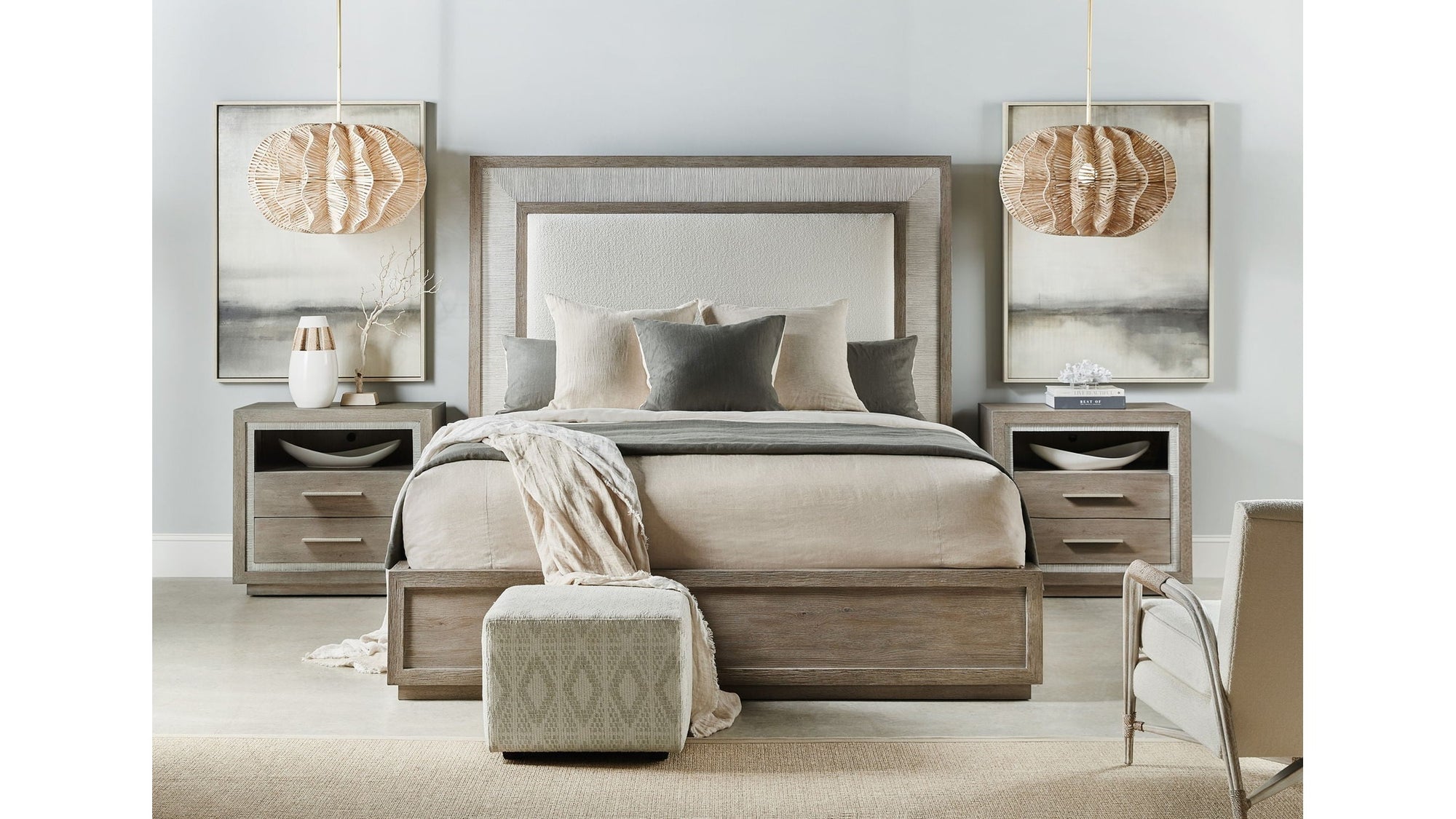 Serenity - Rookery Upholstered Panel Bed
