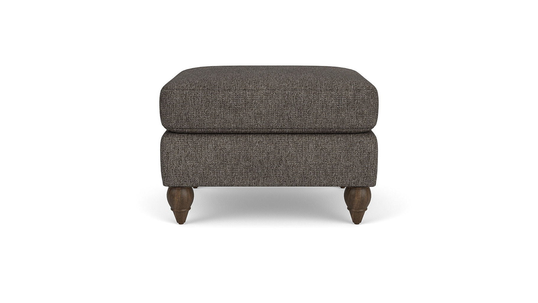 Moxy - Fabric Ottoman, Round Turned Legs