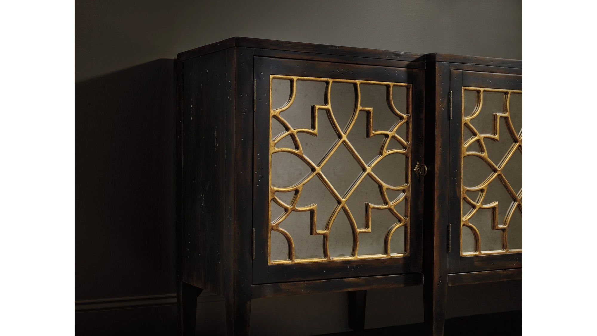 Sanctuary - Four-Door Mirrored Console Table