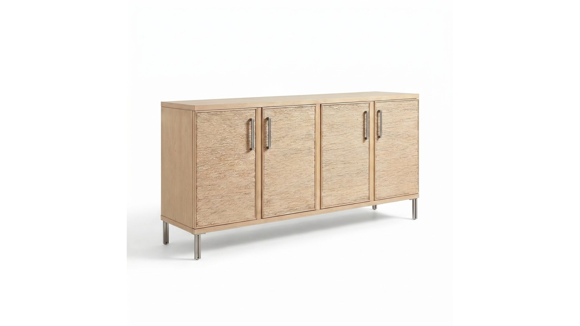 Macrame - Four Door Cabinet - Natural