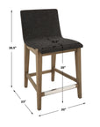 Klemens - Counter Stool - Chocolate