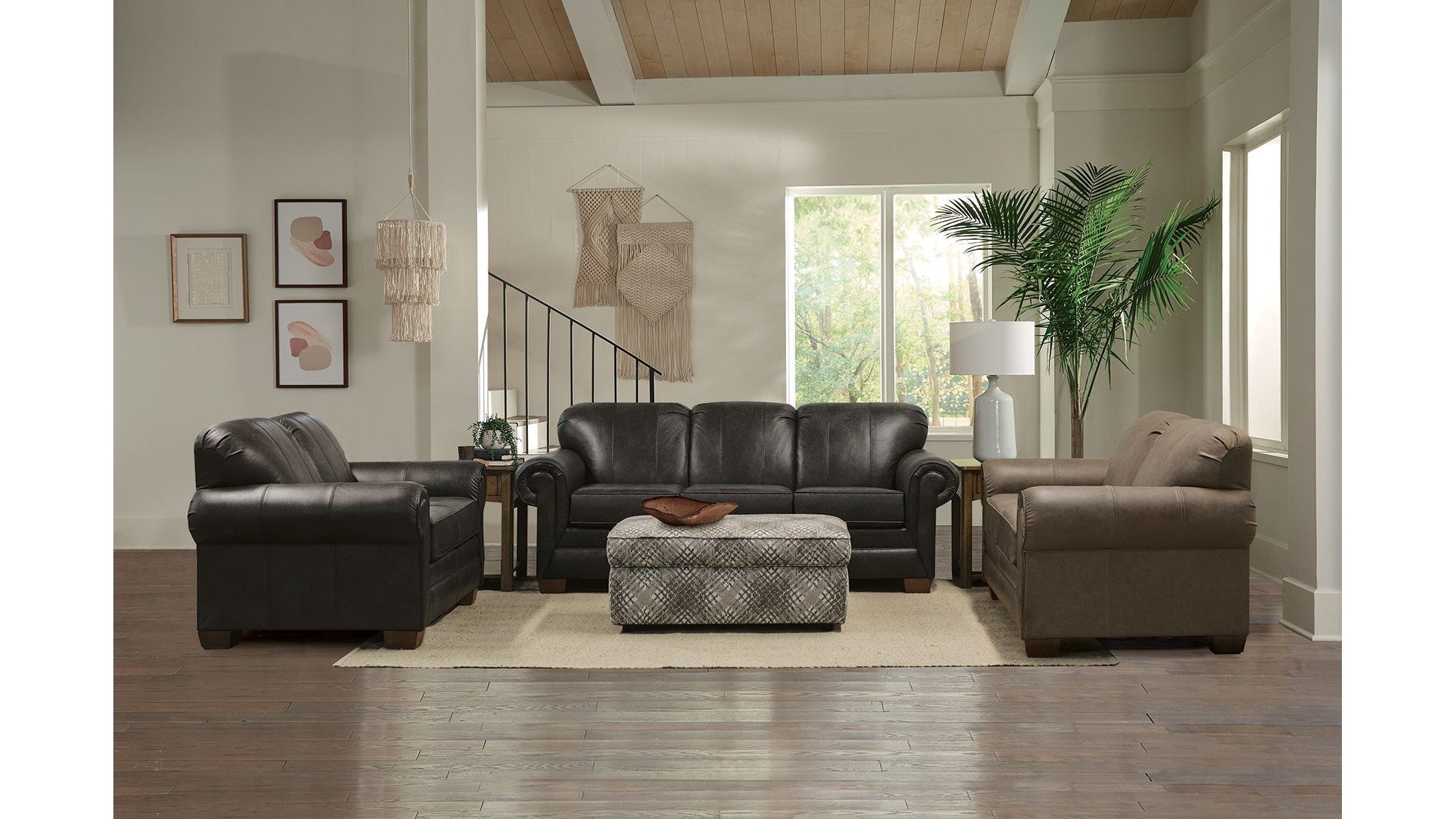 Monroe - Leather Loveseat