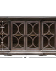 Belino - Wooden 4 Door Chest - Dark Brown
