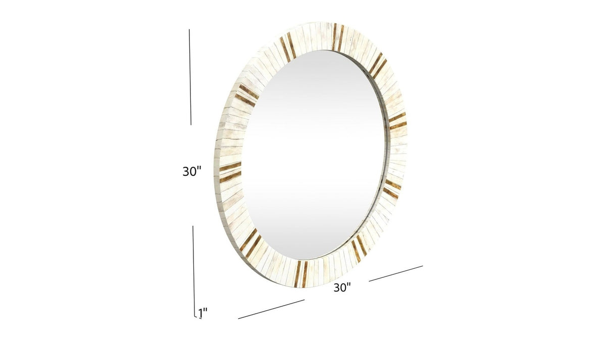 Clever - Wall Mirror - Beige
