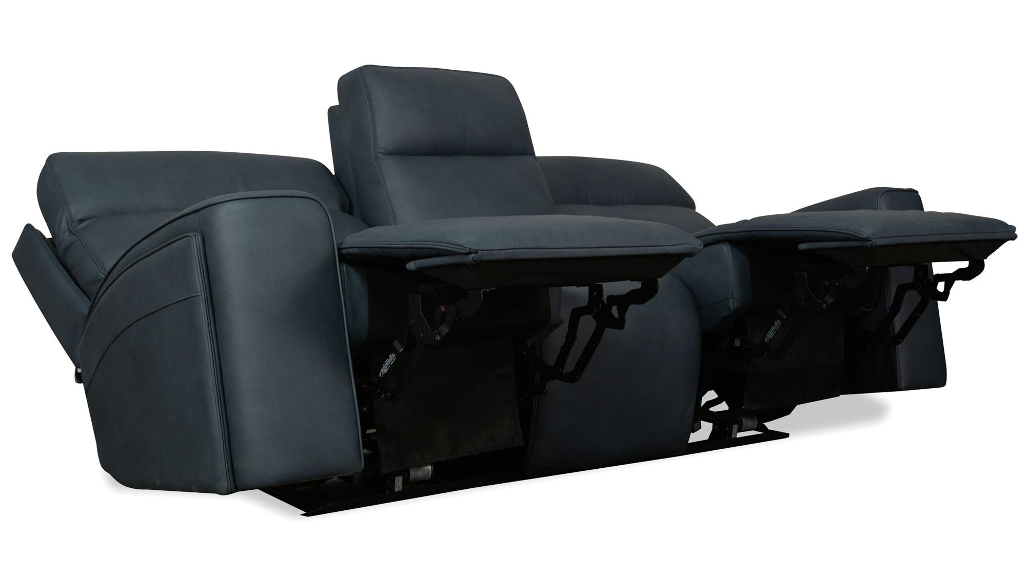 Riverton - Power Sofa With Power Headrest And Lumbar - Black
