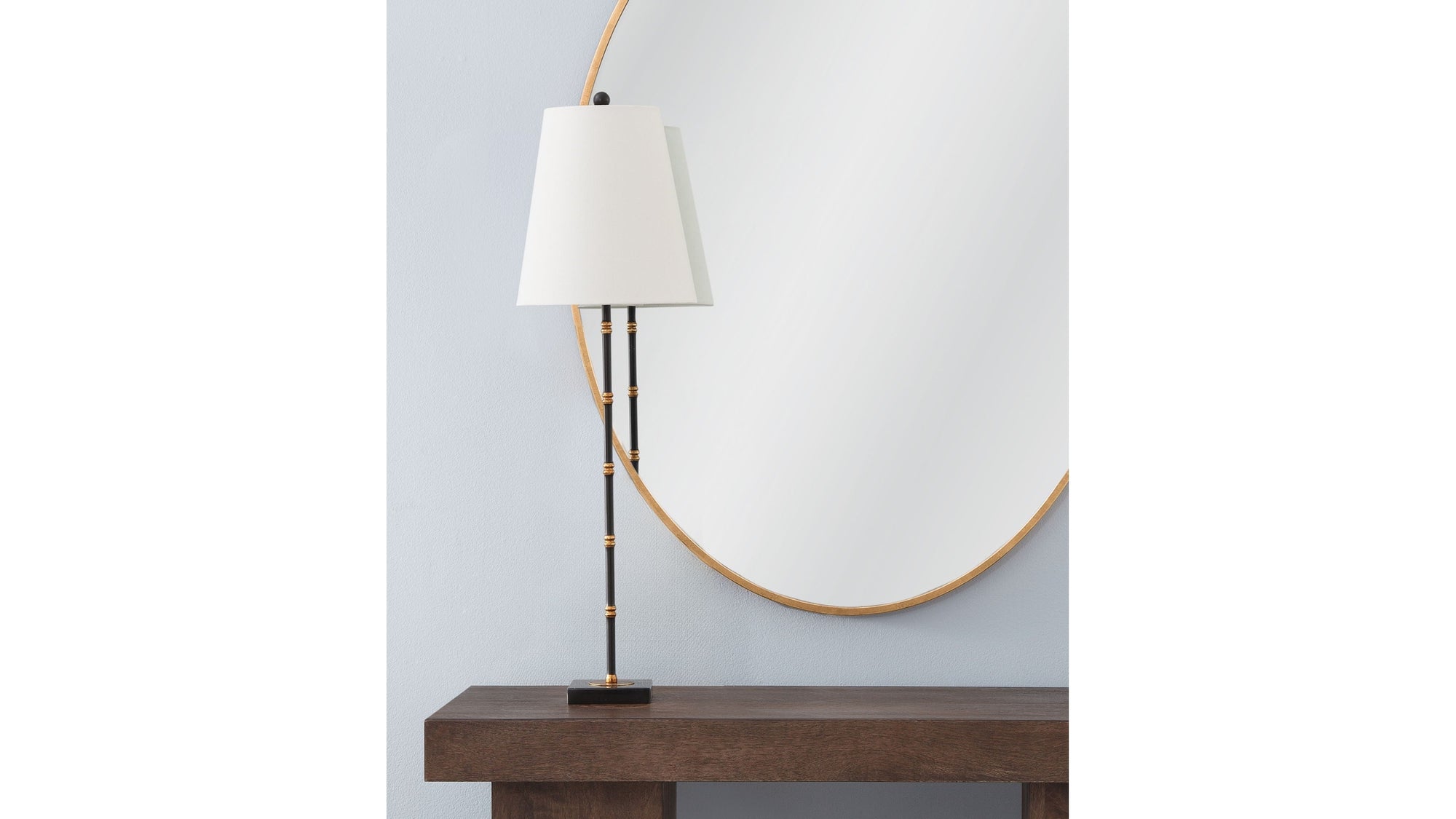 Alamance - Table Lamp - Black / White