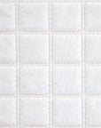 Stella - Faux Silk Velvet Double Box Stitch Throw - Stone