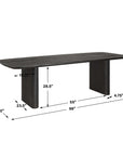 Kirin - Reclaimed Fir Dining Table - Black