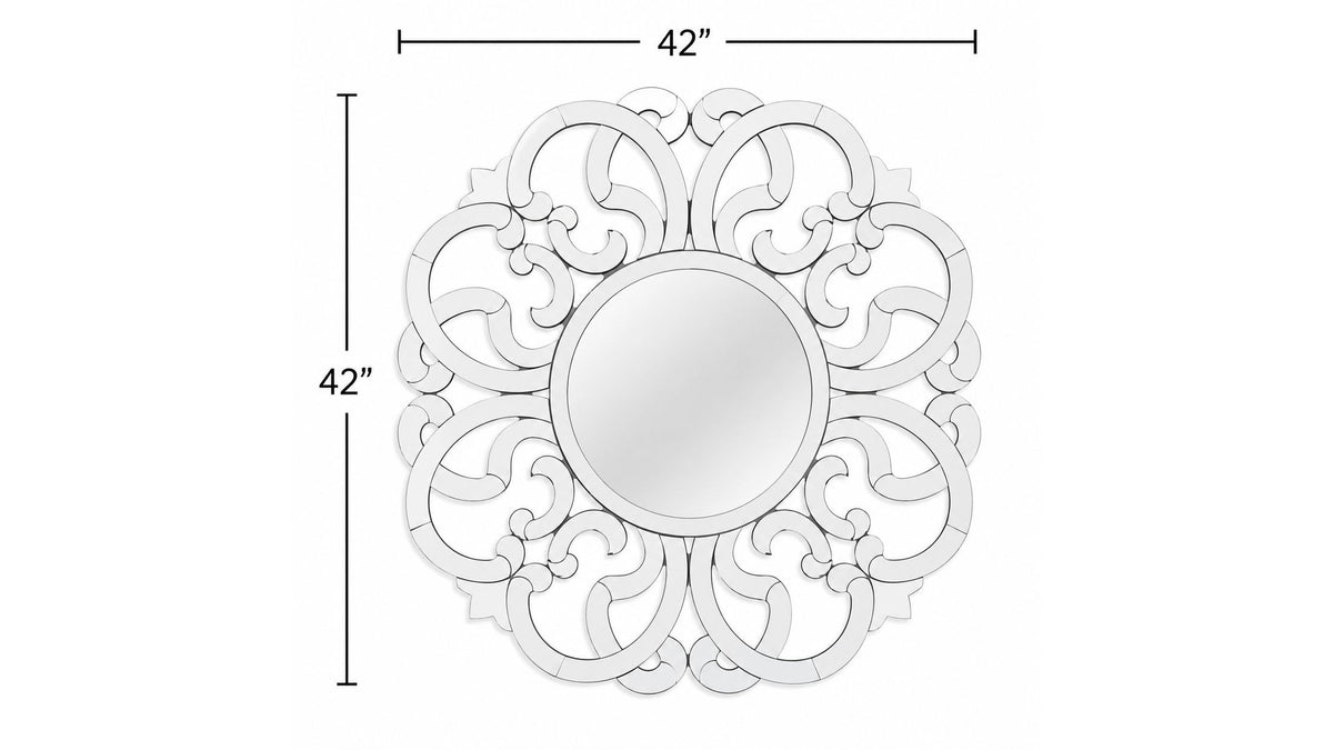 Adventurine - Wall Mirror - White