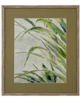 Green Palm II Framed Print - Green / Light Brown