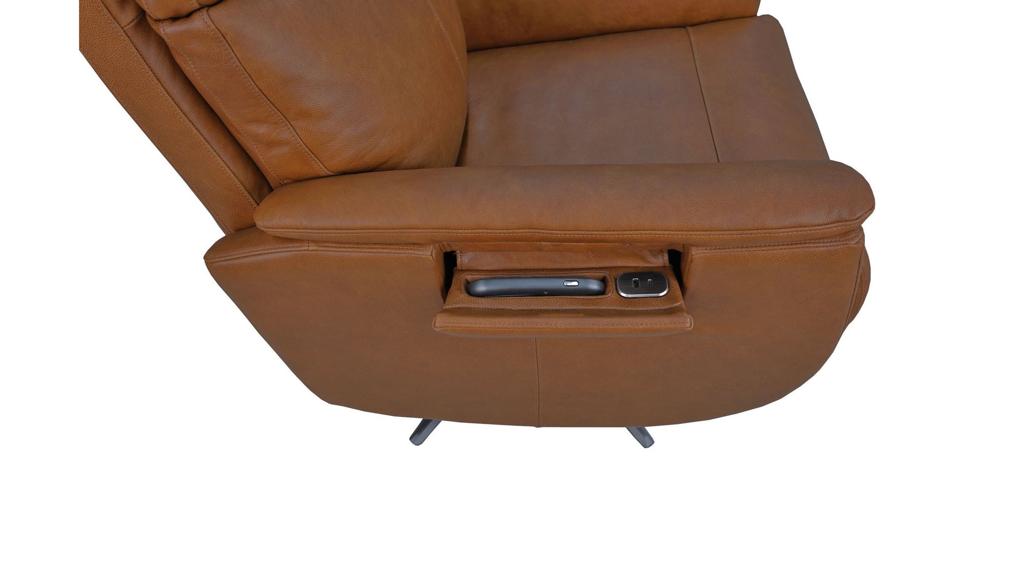 Cove - Power Swivel Recliner With Power Headrest, Lumbar, Heat, &amp; Massage