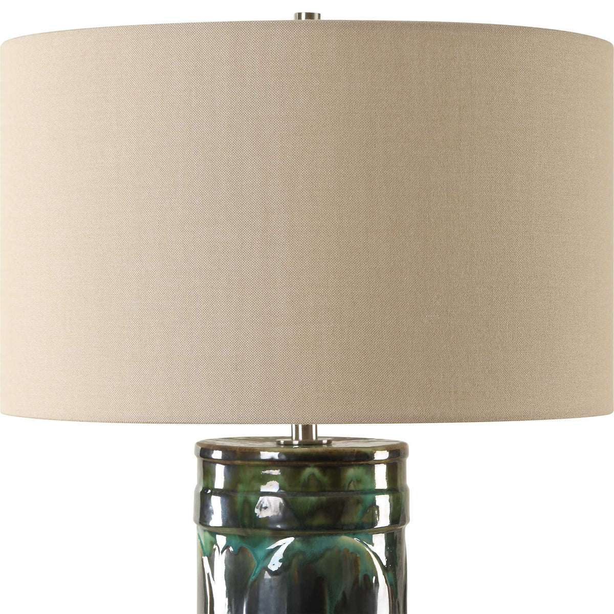 Loch - Green Glaze Table Lamp