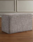 Kelce - Woven Checkered Ottoman - Brown