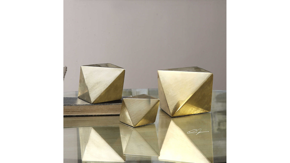 Rhombus - Accents Set of 3 - Champagne