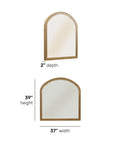 Normandy - Mirror - Light Brown