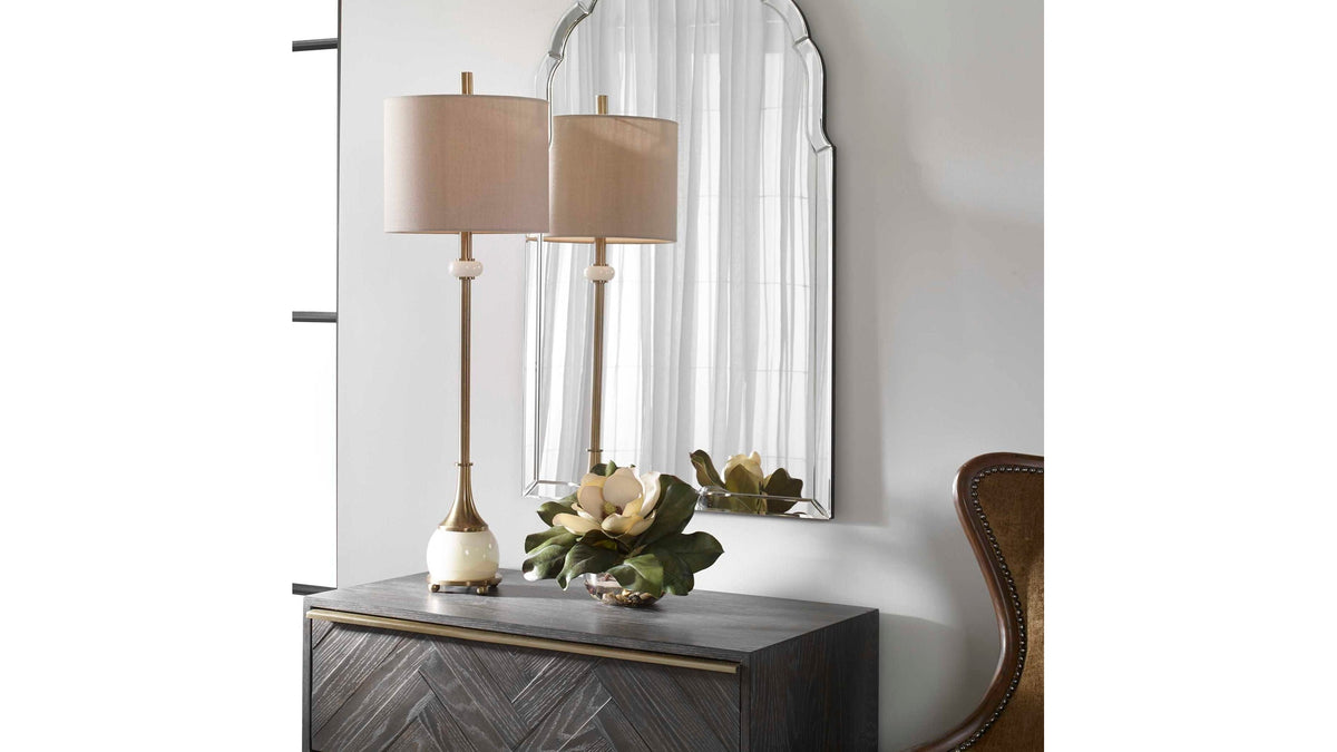 Natania - Plated Buffet Lamp - Brass