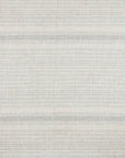 100% French Flax Linen - King Variegated Stripe Duvet Cover Set (Set of 3) - Natural / Light Blue