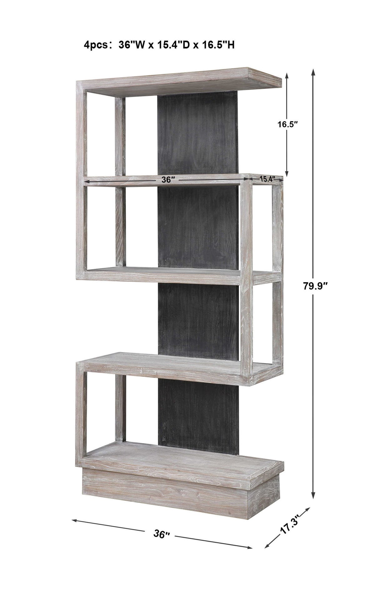 Nicasia - Modern Etagere - Silver
