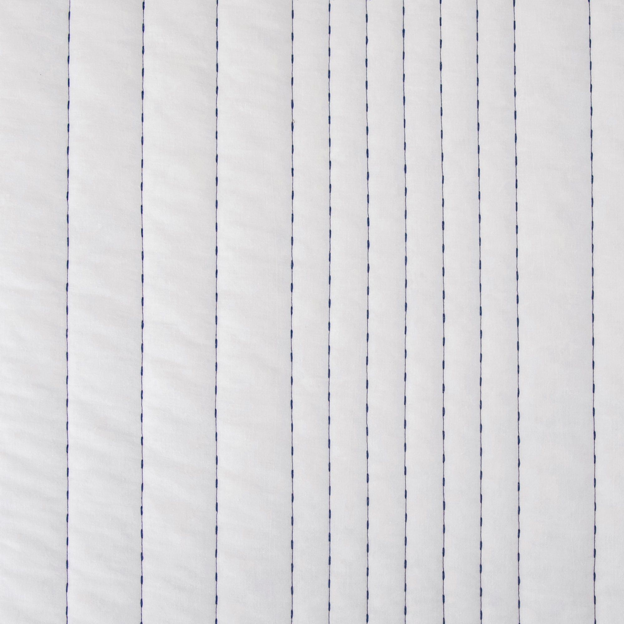Indigo - Twin Staccato Reversible Quilt Set (Set of 2) - Blue / White