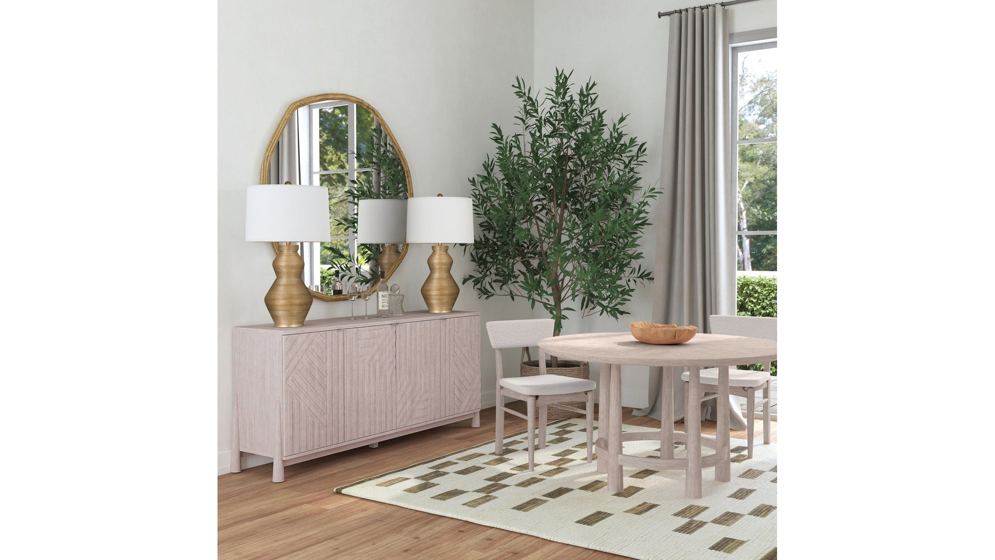 Horizons - Server - Cerused White Oak