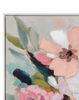 Spring Bouquet Framed Canvas - Pink