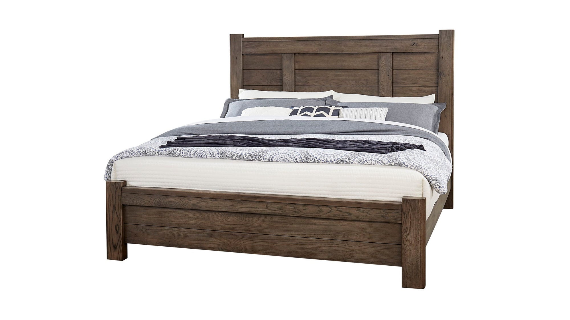 Crafted Oak - Post Bed Headboard, Footboard, Rails