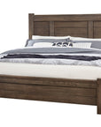 Crafted Oak - Post Bed Headboard, Footboard, Rails