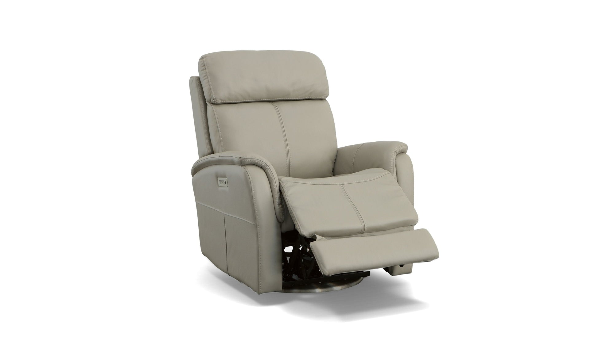 View - Power Swivel Recliner With Power Headrest