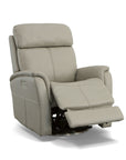 View - Power Swivel Recliner With Power Headrest