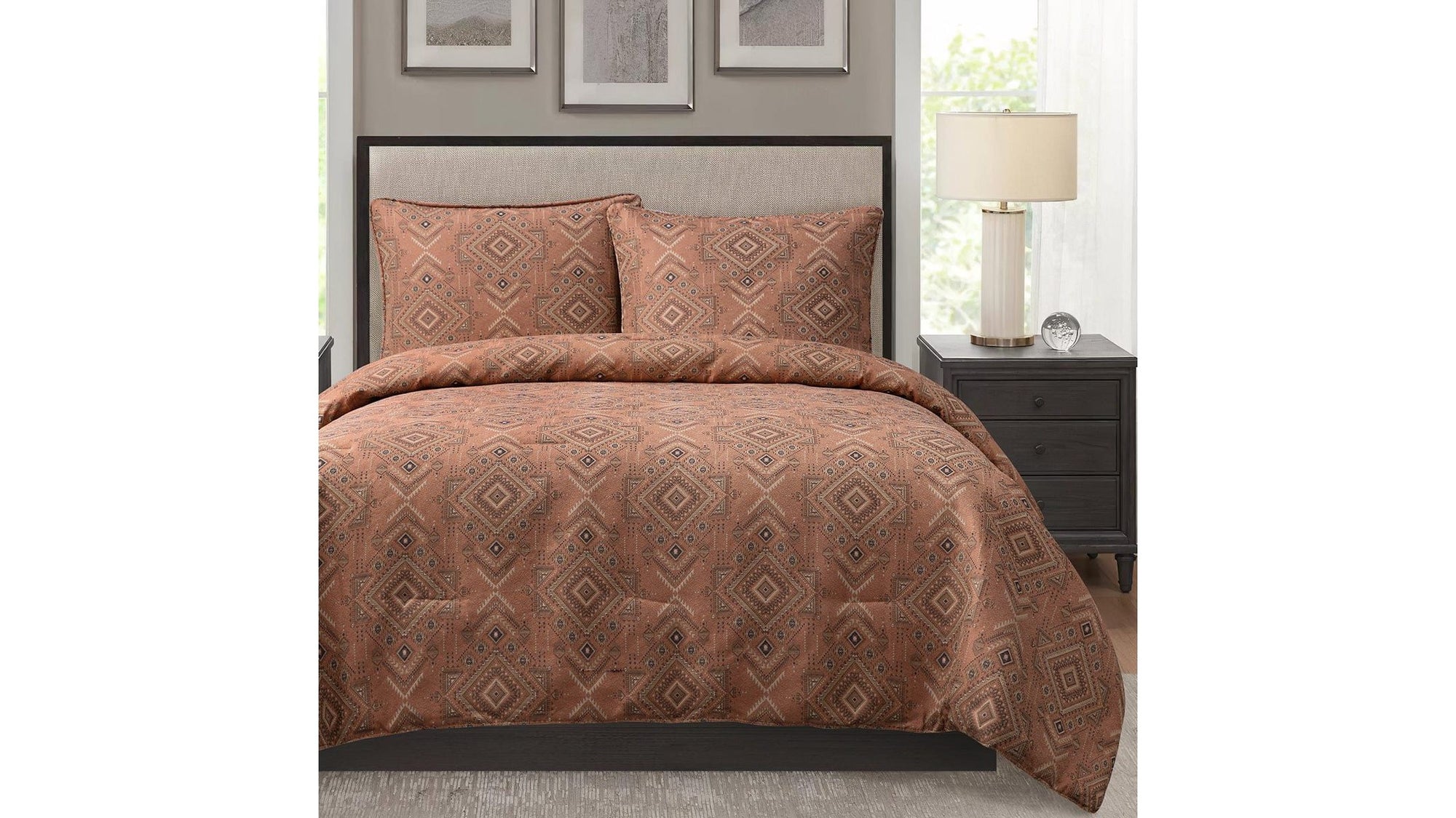 Sedona - Twin Comforter Set Set of 2 - Pale Sienna